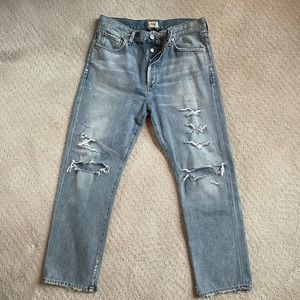 Citizens of Humanity Cropped Relaxed Straight leg jean